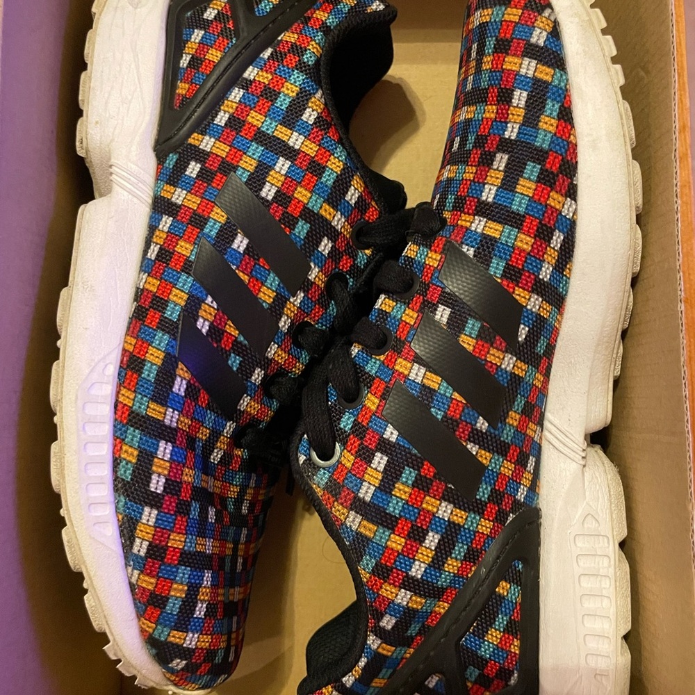 Adidas Multicolor Checkered Sneakers